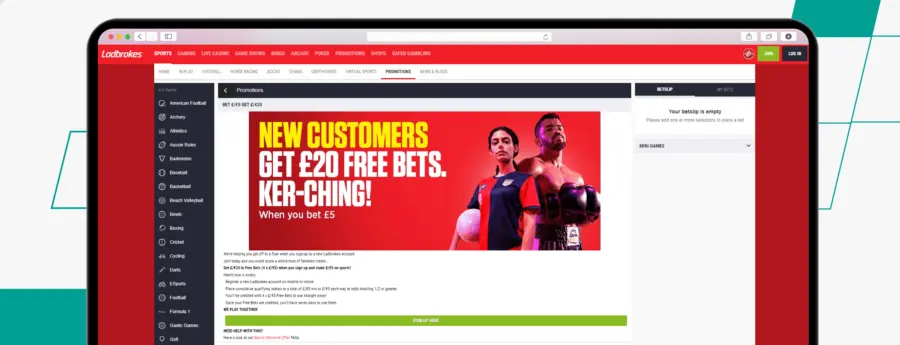 Ladbrokes official website