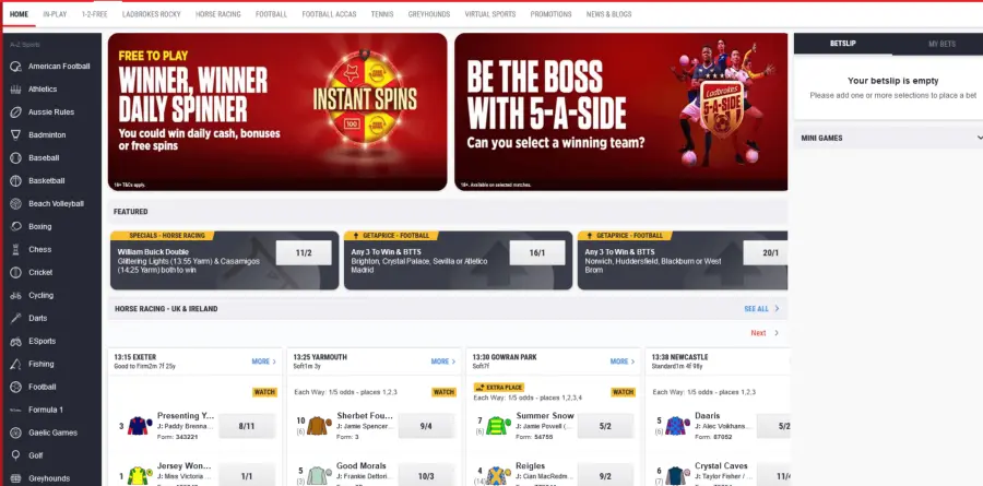Ladbrokes online